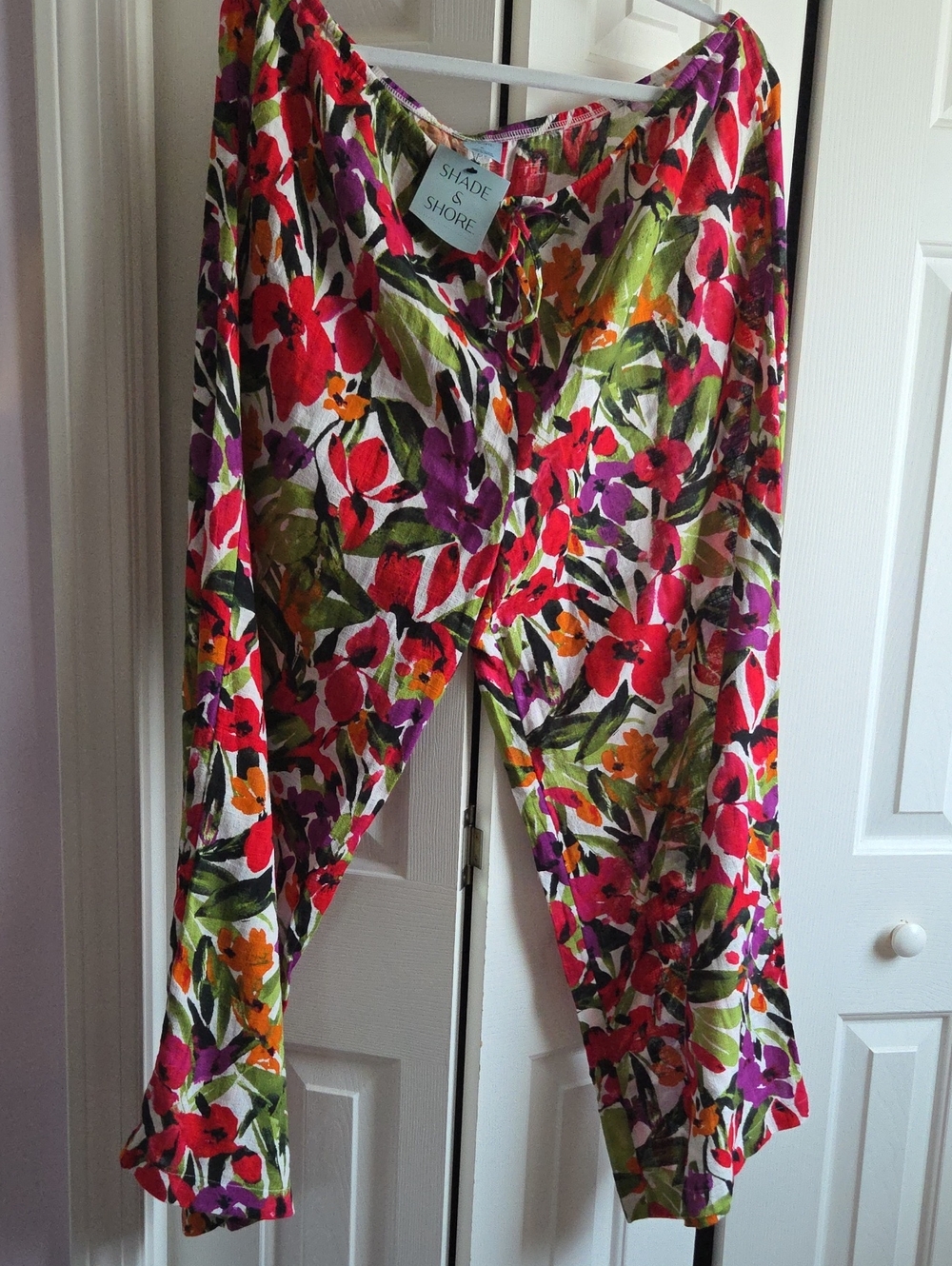 Shade & Shore Floral Wide-Leg Pants in Multicolor
